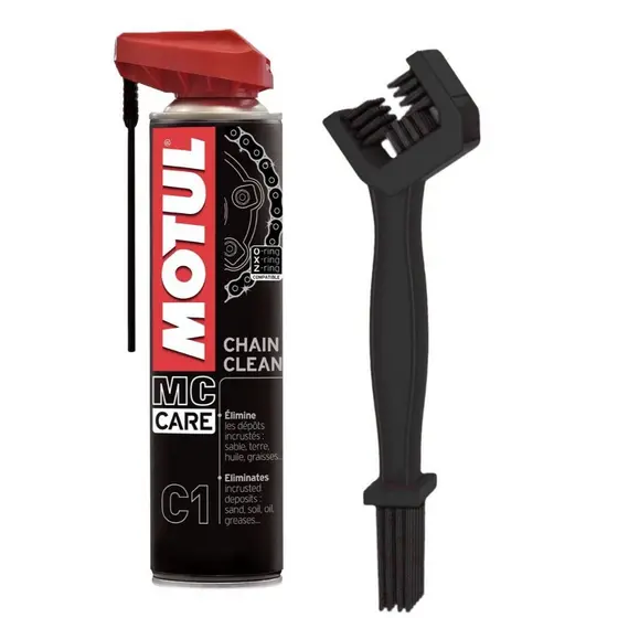 Limpa Correntes Motul C1 Chain Clean + Escova de Limpeza