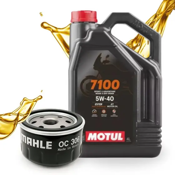 Troca de Óleo para Bmw R1200 Gs / R 1200 Motul 7100 5w40 4 Litros + Filtro