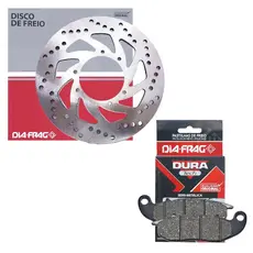 Disco de Freio Dianteiro Crosser 150 Abs 2019-2026 / Lander 250 2016-2026 + Pastilhas Diafrag