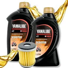 Troca de Óleo Xmax 250 Yamalube Scooter 10w40 2 Litros + Filtro