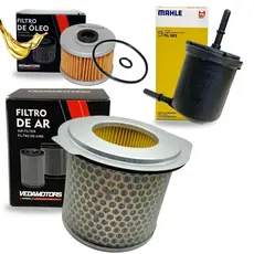 Kit de Filtros Para Cb 300R 2009-2015 (Filtro de Óleo + Filtro de Ar + Filtro de Combustível)