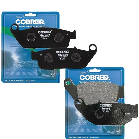 Kit Pastilhas de Freio P/ Haojue Dl 160 Cobreq