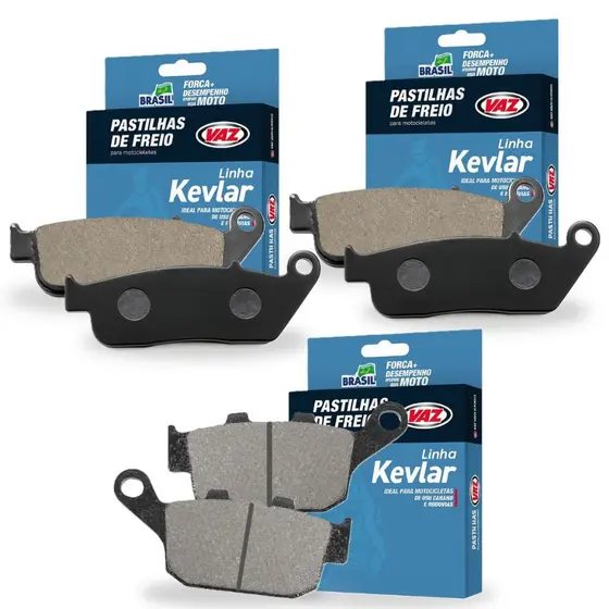 Kit Pastilhas de Freio Cb 650f / Cbr 650f Até 2019 Ecopads Vaz