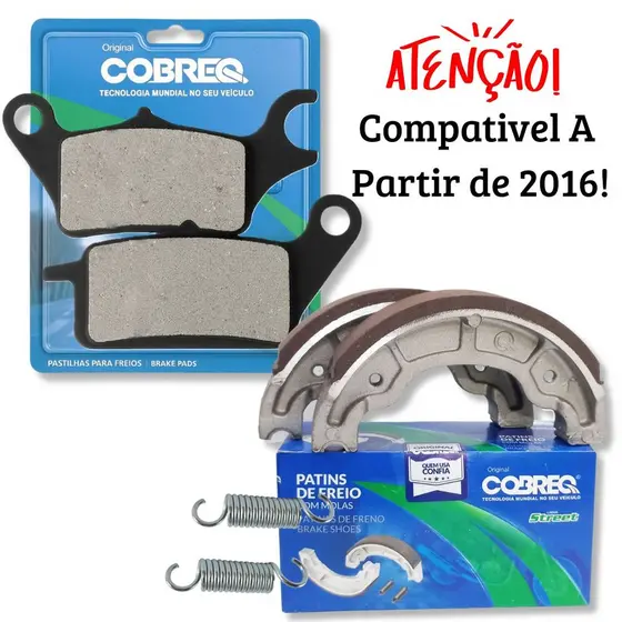 Kit Pastilhas + Lonas Fazer 150 Ubs / Factor 150 / Neo 125 Cobreq