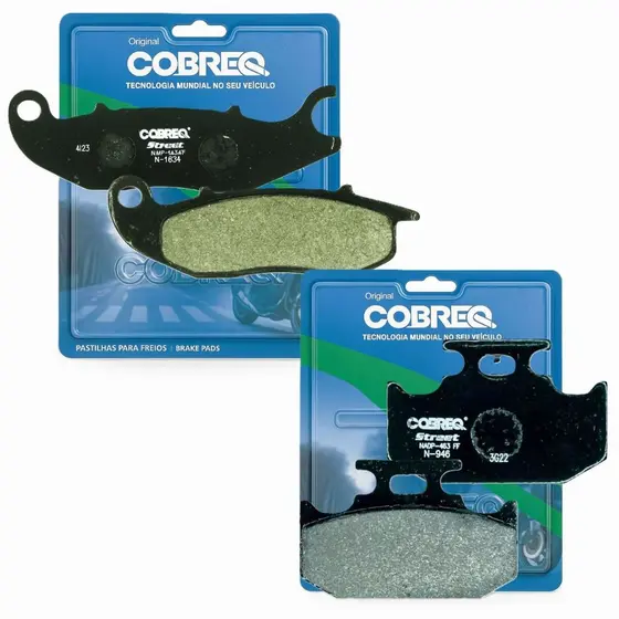 Kit Pastilhas de Freio Crosser 150 Abs / Lander 250 2016-2026 Cobreq