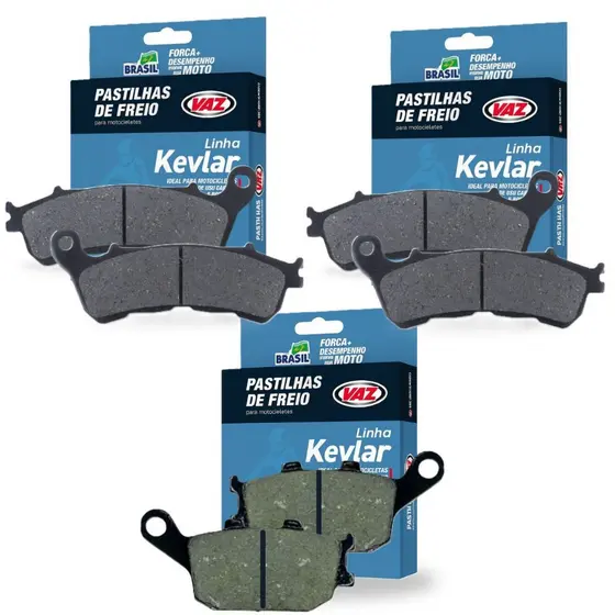 Kit Pastilhas de Freio Cb 600f Hornet Com Abs Ecopads Vaz
