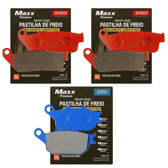 Kit Pastilhas de Freio Cb 600f Hornet Sem Abs 2002-2007