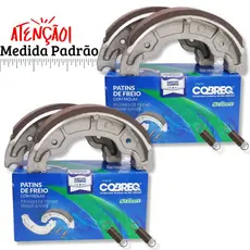 Kit Lonas de Freio Cg 160 Start Cg 160 Fan Cg 150 Titan Dianteira e Traseira Cobreq