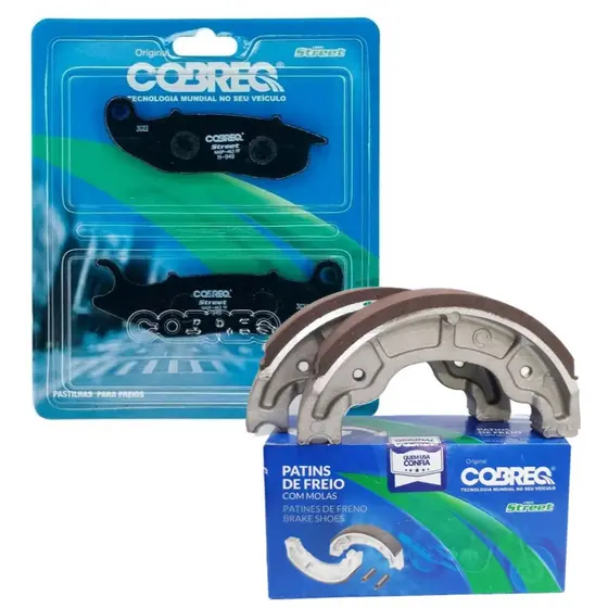 Pastilha e Lona de Freio Cg 150 Titan / Cg 150 Fan 2009-2013 Cobreq