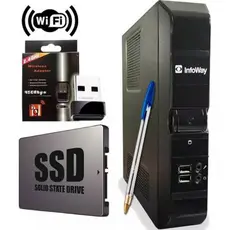 mini CPU ok processador  SSD 240gb 2Gb ram mause/teclado/completo/monitor17