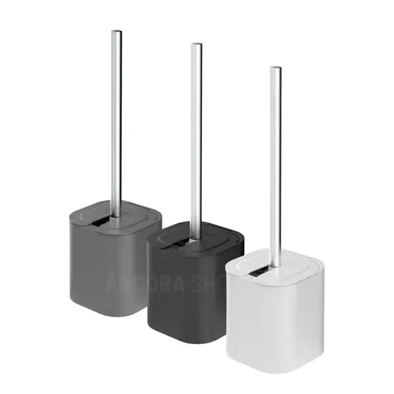 Escova Sanitária Cabo de Inox Limpeza de Vaso Sanitário Com Suporte OU Dual Banheiro Lavabo Privada