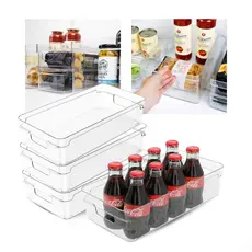 Kit 4un Organizador de Armário Lavanderia Cozinha Gaveta Dispensa Multiuso de Acrílico Ou 30 x 15