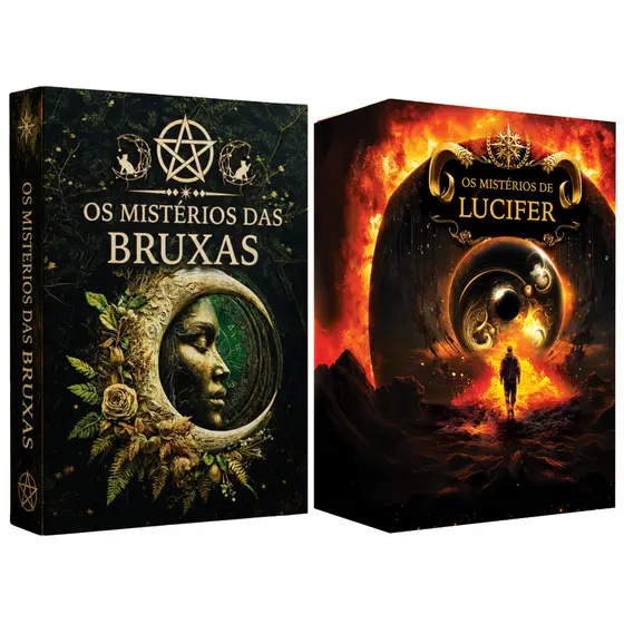 Kit 2 Tarot Baralho Mistérios das Bruxas e de Lucifer 36 Cartas Lenormand Plastificadas Manual Tarô