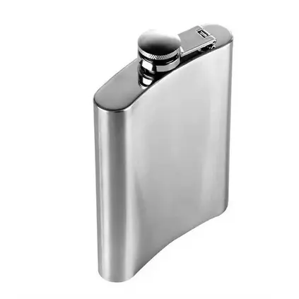 Cantil de Bolso porta bebida pratico pequeno viajem recipiente inox