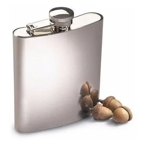 Cantil Porta Bebida Whisky Vodka Rum De Bolso 240ml Inox