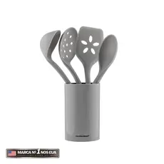 Kit de Utensílios de Cozinha Hamilton Beach 5 Peças Com Suporte