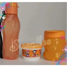 Kit Infantil Mini Eco, Porta Snack e Potinho Disney Laranja Tupperware®