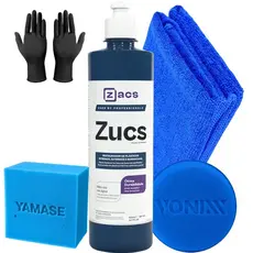 Zucs Restaurador de Borrachas e Plástico Interno Externo + Aplicador Pequeno Zacs + Pano Microfibra