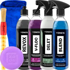 Kit Lavagem Revox Pneu Pretinho V-Floc Delet Blend Vonixx