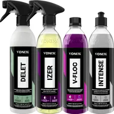 Kit Izer Descontaminante Rodas Shampoo V-Floc Delet Intense Vonixx