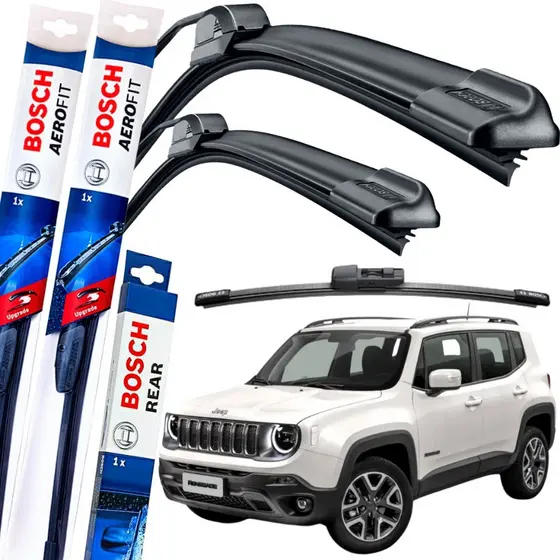 Palheta Limpador Jeep Renegade Dianteiro e Traseiro Bosch