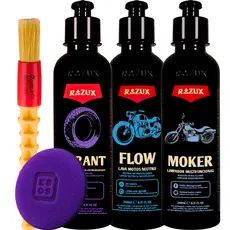 Tyrant Revitalizador Pneus Antiderrapante Shampoo para Motos Flow Moker Limpador Razux