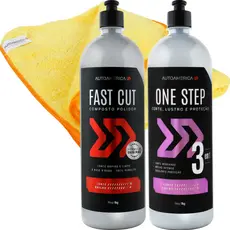 Kit Composto Polidor Autoamerica One Step Fast Cut 1kg Pano