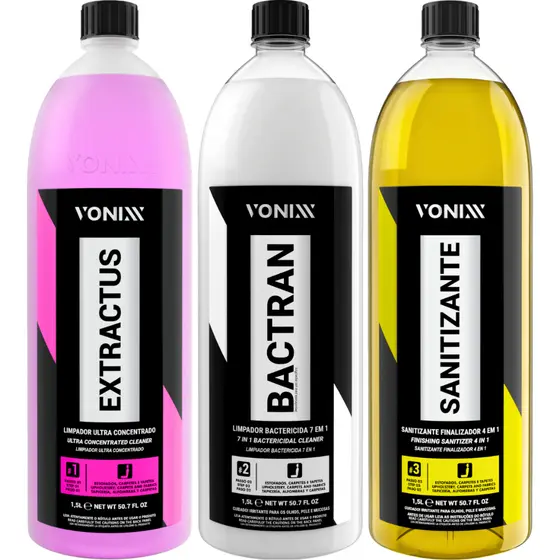 Extractus Limpador Concentrado Bactran Bactericida 7 em 1 Sanitizante Finalizador Vonixx