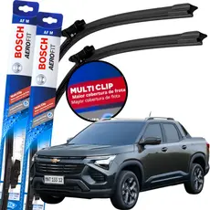 Par Palheta Limpador Parabrisa Original Bosch Multiclip Chevrolet Montana 2023 à 2026