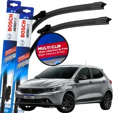 Par Palheta Limpador Parabrisa Original Bosch Multiclip Fiat Argo 2023 à 2025