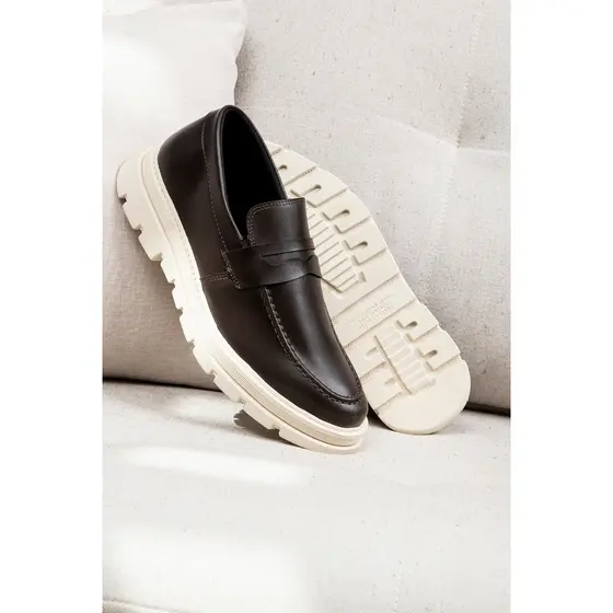Sapato Masculino Oxford Mocassim Solado Tratorado