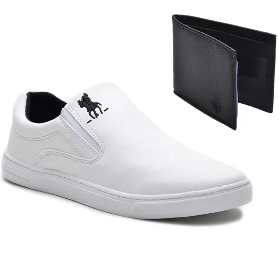 Tênis Sapatenis Masculino Polo Plus Original + Carteira