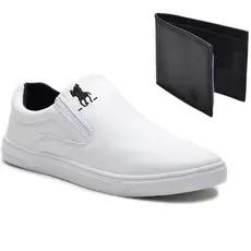 Tênis Sapatenis Masculino Polo Plus Original + Carteira