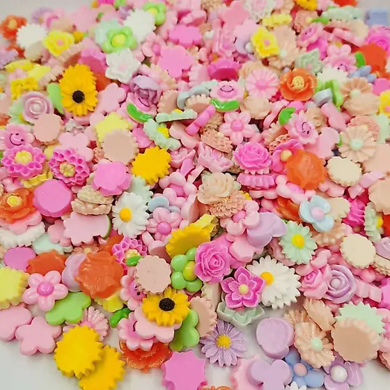Kits 30 / 100 Apliques Variados ideal para Laços Tiaras E Artesanato kids Em Geral