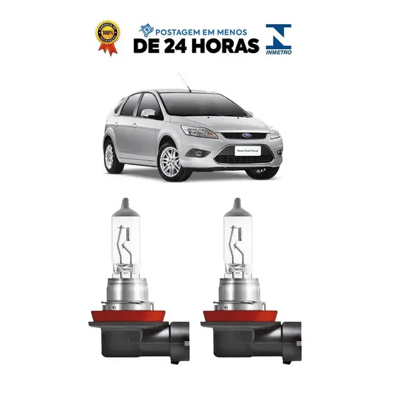 Par Lampada Farol de Milha Focus 2009 2010 2011 2012 2013 H11