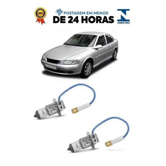 Par Lampada Farol de Milha Vectra 1997 1998 1999 2000 2001 2002 2003 2004 2005 H3