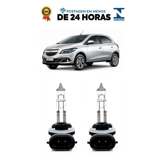 Par Lampada Farol de Milha Onix 2012 2012 2013 2014 2015 2016 2017 2018 2019 2020 H27
