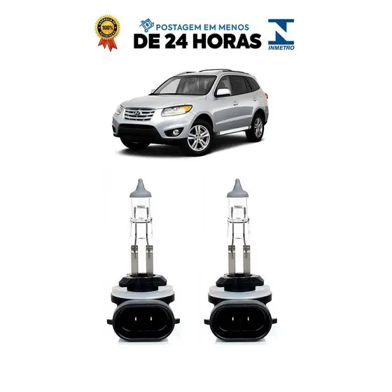 Par Lampada Farol de Milha Santa Fé 2007 2008 2009 2010 2011 2012 2013 2014 2015 2016 H27