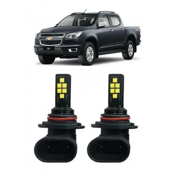 Par Lampada LED Bulbs Farol Milha S10 2013 a 2016 6000k