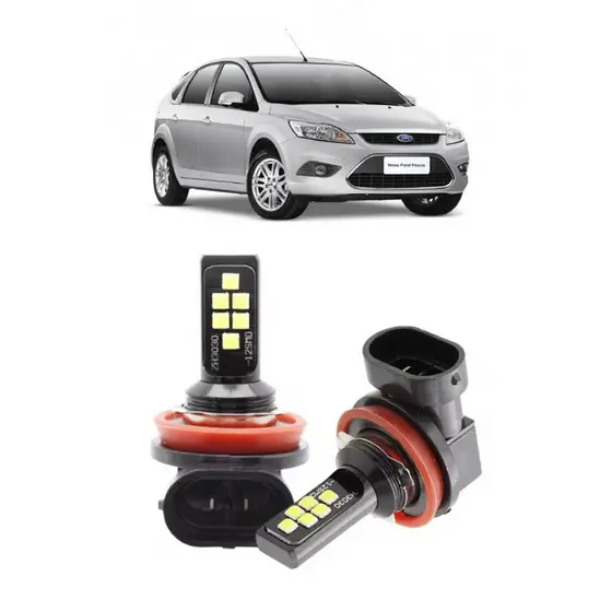 Par Lampada LED Bulbs Farol Milha Focus 2004 2005 2006 2007 2008 2009 2010 2011 2012 2013 6000k