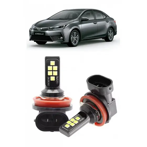 Par Lampada LED Bulbs Farol Milha Corolla 2018 2019 2020 6000k
