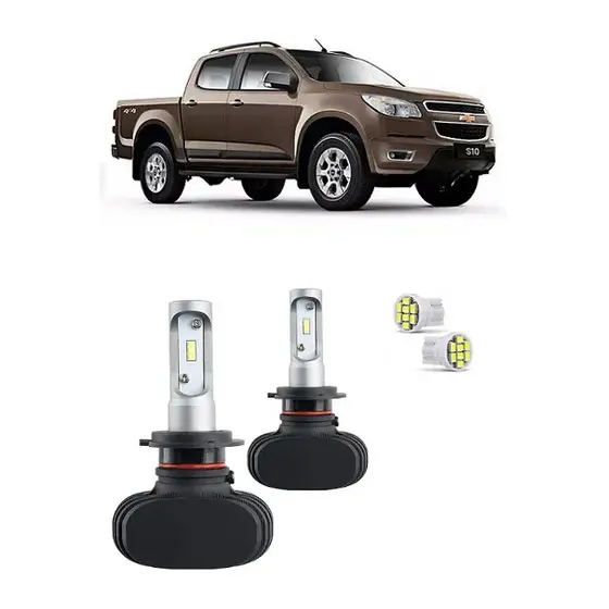 Par Lampada UltraLed Farol de Milha S10 2013 2014 2015 2016 6000K