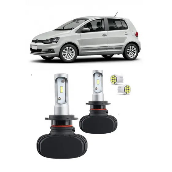 Par Lampada UltraLed Farol de Milha Fox 2010 2011 2012 2013 2014 2015 2016 2017 2018 6000K