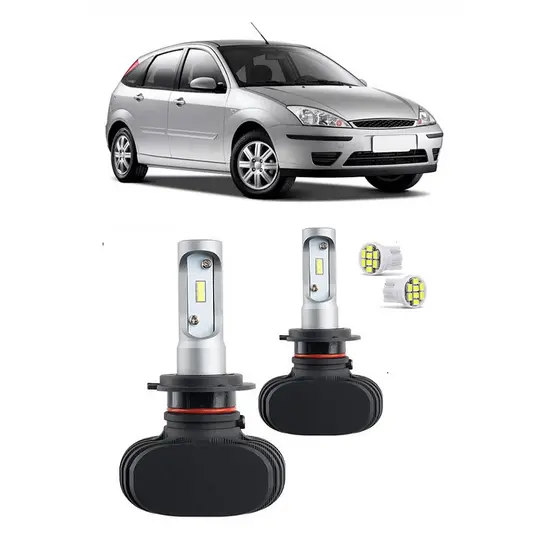 Par Lampada UltraLed Farol de Milha Focus 2004 2005 2006 2007 2008 6000K