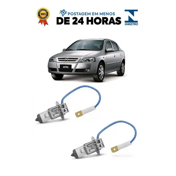 Par Lampada Farol de Milha Astra 1999 a 2012 H3