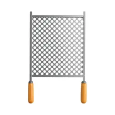 Grelha de Aço Para Churrasco 33x37 Tela Moeda Churrasqueira Tradicional