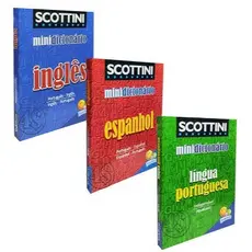 Mini Dicionário Scottini Kit Bilíngue ** Língua Portuguesa, Espanhol e Inglês**