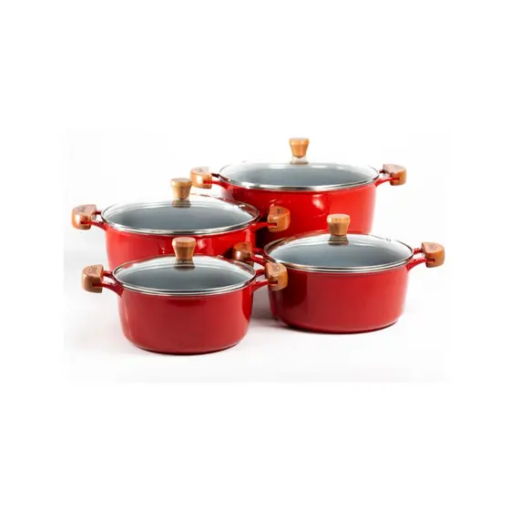 Jogo de panelas ceramica injetada aluminio fundido