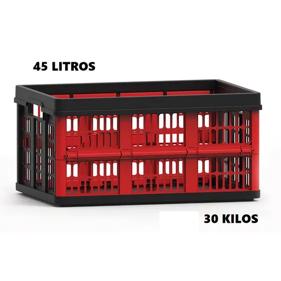 Caixa Plástica Organizadora Desmontável Multiuso 30kg 40l