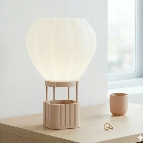 Luminária Abajur Balão Infantil Led Quarto Bebê Menina Menino